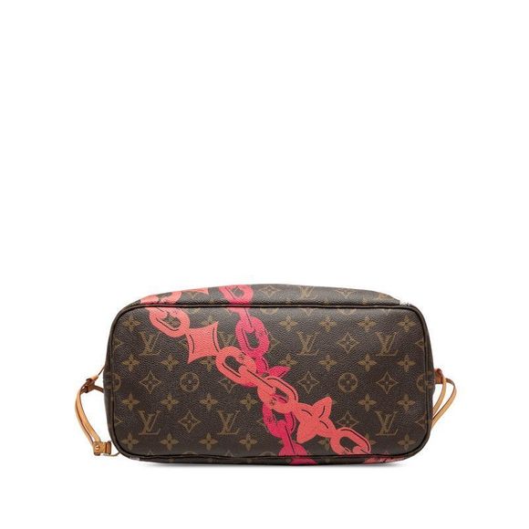 Louis Vuitton Monogram Bay Neverfull MM M41991 Brown Pink PVC Leather Women - Picture 3 of 7